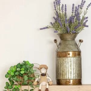 빈티지 철제 우유통소품화병 테이블 꽃병 인테리어 우유병