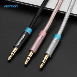 벤션 페브릭 옥스 AUX 스테레오 케이블 500CM오디오변환젠더 음향 스테레오선 오디오잭 이어폰