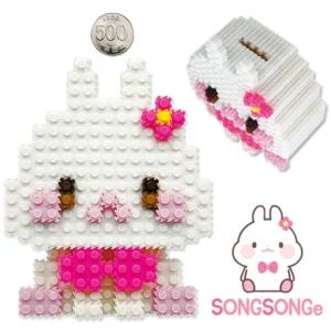 이지 툭툭블럭) 12띠 동물 저금통_토끼 (송송이)디자인 동전 인테리어 장식용 돈모으기통 블록 보관함