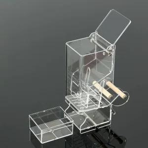 조류먹이통 반자동 횃대 새모이통 버드피딩