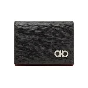 25FW 은장 더블 간치니 바이폴드 카드지갑 블랙 66-A062 0685948
