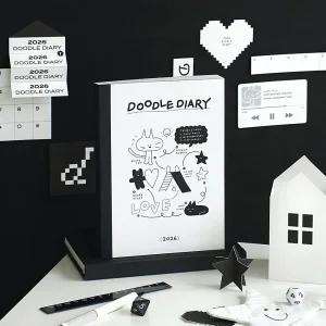 2026 두들 다이어리 위클리 플래너 3포켓 미니 파일스케줄 스케줄러 3파일 수첩 노트 러노트