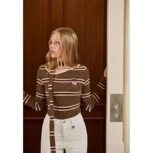 [갤러리아] [Blue Label]머플러 SET 스트라이프 티셔츠[ER4OTL04]