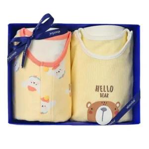 [갤러리아] (압소바출산,백일,돌,유아내의세트)도도내의(노)+호루7부내의노(A1A-10386SET)