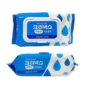 캡형 물티슈 코튼클린 96매 일회용 물휴지 안심물티슈 깨끗물티슈 간병물티슈 캡형물티슈 일회용물티슈