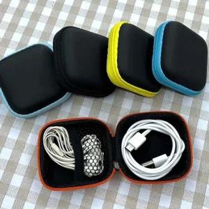 백인백 이어폰 미니 파우치 USB 초미니 충전기 이어폰 파우치 USB 초