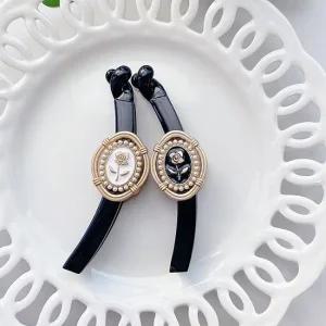 레인걸 국내제작 러블리엔틱 얇은 바나나핀 10cm 머리핀 올림머리집게핀