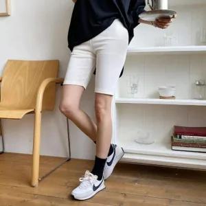 여성 쫄바지 레이온 하프 편한 민무늬 팬츠