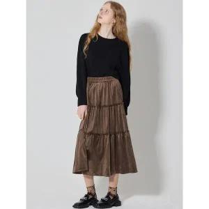 [데코]벨벳 셔링 밴딩 스커트 택가격 74000원 _P409277547