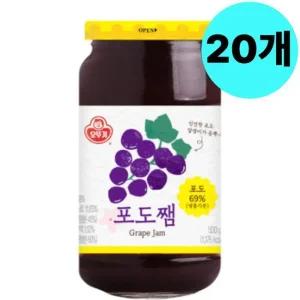 오뚜기 포도쨈 과일잼 500g X 20개 카페 업소용 대량