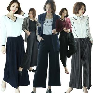 기모특가!슬랙스 오피스룩 정장바지 주름바지 와이드팬츠 일자바지 배기팬츠 스키니