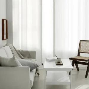 /보웰 소프트린넨 화이트 암막커튼 140X241~250