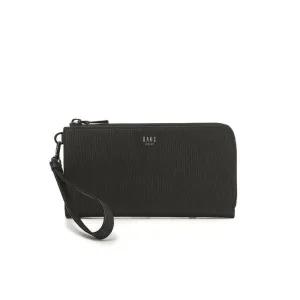 [롯데백화점]닥스 액세서리 [NEWGUAY] 블랙 음각패턴 소가죽 지퍼장지갑 DBWA2F161BK