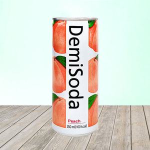 데미소다 피치 복숭아 250ml x 30캔/캔음료