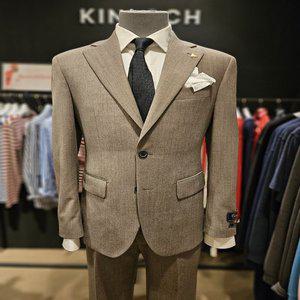 [킨록바이킨록앤더슨](신세계 사우스시티)베이지 캐시미어 블랜디드 하이 퀄리티 슬림 핏 정장(CGS32C2M7)