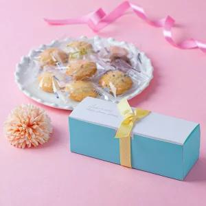 민트 상자 리본 쿠키간식/ 학교 단체 행사 답례품 기념일 시험 응원간식 당충전