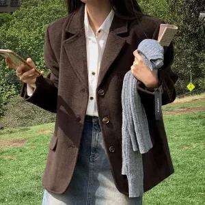 [코코블랑] [코코메이드]클래식 모직 싱글자켓