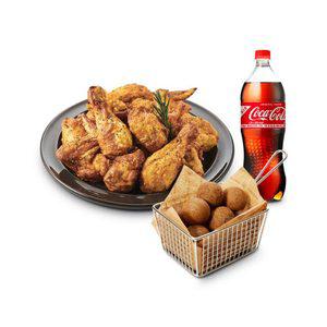 [푸라닭] 씬 후라이드+블랙치즈볼(5구)+콜라 1.25L