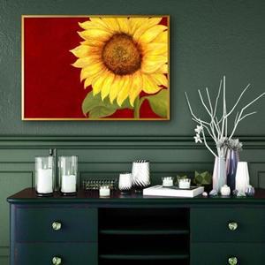 [JHQQ8376_4B]해바라기그림 A2 3SUN4 풍수그림 돈들어오는