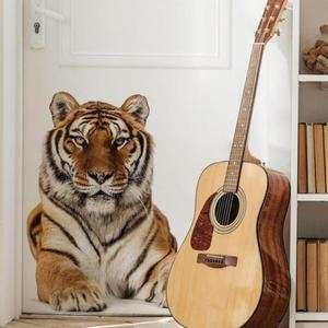 인테리어 호걸 호랑이벽지 스티커 호랑이 벽지 (3hfsV)