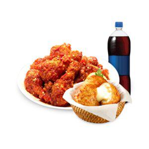 [처갓집]100%청양산고추치킨+치킨치즈볼3개+콜라1.25L