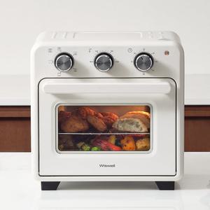 위즈웰 에어프라이어 오븐 GL15A 미니 홈베이킹 전기 오븐기 생선구이 가정용 컨벡션 15L