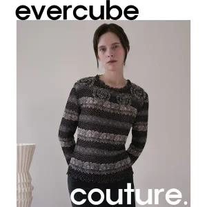 [에바큐브 Couture] 레이스 G플리츠 블라우스