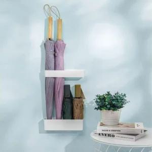 무타공 부착형 벽 현관문 신발장 빗물받침 우산거치대 무타공 현관 우산거치대 꽂이 벽부착