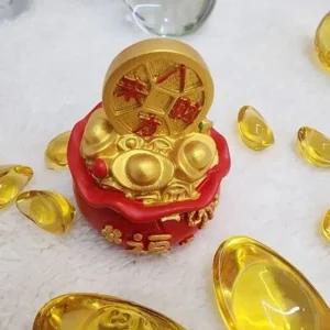 고품질 오복 재물운 엽전 금원보 개업선물 장식품 식당 가게 선물 개업 풍수 (WFJSJHL)