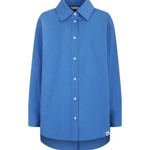 [JJ지고트](하남점)백 슬릿 스트링 코튼 블라우스GNBP0BLR1