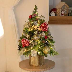 /플라워트리 크리스마스 미니트리 화분 리치 다이아 45cm 장식