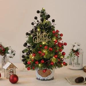 /플라워트리 크리스마스 미니트리 화분 글로시 몬타나 45cm 장식