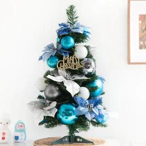 /플라워트리 크리스마스 미니트리 블루볼 포인 60cm 장식 소품