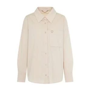 [케네스레이디](센텀시티점)레더라벨 솔리드 블라우스 EWBLOK0200