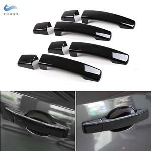 랜드로버 LR2 레인지로버 스포츠 디스커버리 3 LR3 프리랜더 2 자동차 외부 도어 핸들 커버, 광택 블랙 트