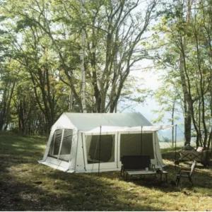 로고스 캠핑 4인용 리빙쉘 텐트 글램베이직 와이드