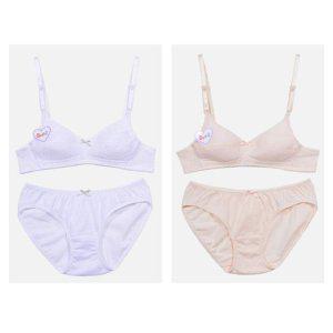 2단계 주니어 주니어브라 세트 브라팬티 AA컵