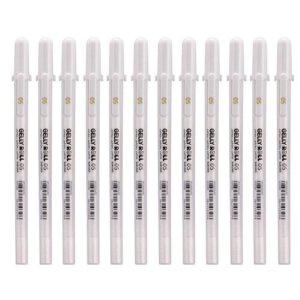 사쿠라 중성펜 겔리롤 화이트 젤펜 0.5mm (12개입) 1다스