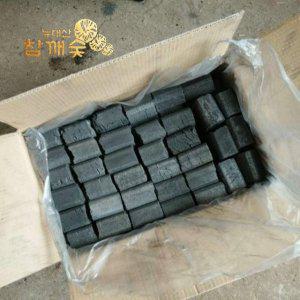 (뉴대산 참깨숯) 대나무숯 사각 절탄 9kg 참숯 백탄 비장탄 바베큐 구이용 캠핑용