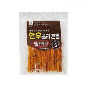 자연 애견 수제간식 한우 콜라겐 롤 S 7개 애완견 간식 건강 스낵
