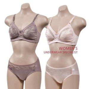 노와이어 여성속옷세트 속옷세트 인견브라 브라세