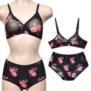 망사 브라 여성팬티 인견브라 브라팬티세트 B컵