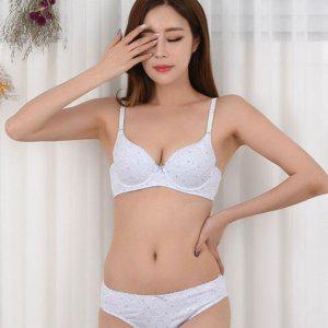 여성속옷세트 노와이어브라 패드 브라 여자팬티