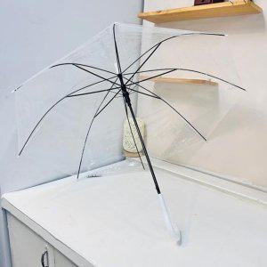 우산나라 도매콜 투명 장 자동 우산