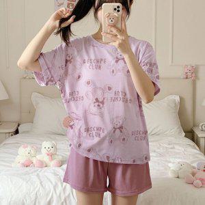 동물잠옷 파티 여름잠옷세트 여자잠옷세트 세트
