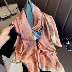 손수건마니아 엣지 여성 롱 스카프 머플러 쁘띠 있는 패턴