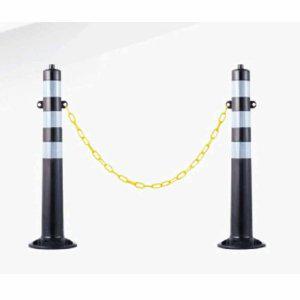 주차금지 차선규제봉 도로 안전봉 고리형 체인포함