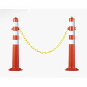 주차금지 차선규제봉 안전봉 고리형 고휘도 체인포함