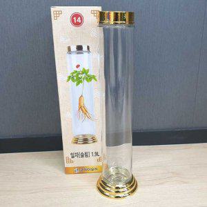 슬림 유리병 일자 담금주병 과실주병 1.9L