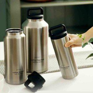 코멕스 손잡이 보냉 보온병 스텐 진공단열 540ml 실버